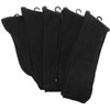 80% Cotton Ribbed Dress Socks/Mid-calf/Non-Binding/Ultra Light/Great for Diabetic Symptoms/12 Pairs/Black Men's 10-13