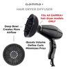 GAMMA+ Professional Hair Dryer Diffuser Attachment, Fits Only Gamma+ Dryer Models Black