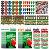 emzrivo Football Party Favors 244 Pcs Football Birthday Party Decorations With Goodie Bags Wristbands Stickers Keychains Stamps Slap Bracelets Badges for Football Party Supplies (Football)