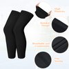 Kids Long Compression Leg Sleeves Non Slip UV Protection Thigh Calf for Boy Girl Youth Basketball Running Sport (Medium)