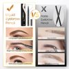 Eyebrow Pencil Microblading Eyebrow Pencil - Waterproof & Long - Lasting Eyebrow Pen for Beauty & Charming Eye Makeup With 4 Micro-Fork Tip | Stay on All Day | Vegan & Cruelty (Light brown)