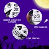 Halloween Face Eye Makeup Tattoo Stickers Horror Black Mouth Face Tattoo Stickers Demon Zombie Fake Tattoos Sticker For Kids Men Adults Scary Cosplay Decals-4Pcs