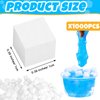 Junkin 1000 Pcs Jelly Cubes for Accessories Girls Boys DIY Crafts Birthday Party Favors, White, 0.39 x 0.39 Inch