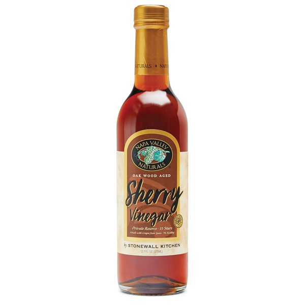Napa Valley Naturals Gourmet Sherry Vinegar (15 Star), White Oak Aged, Comes in Beautiful Eye-Catching Bottle, Industry Standard for Taste, 12.7 Ounce