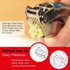 Kuhn Rikon Epicurean Garlic Press, Stainless Steel, 6.5 x 1 x 1.5 inches, Silver