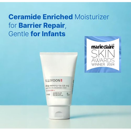 Illiyoon Ceramide Ato Concentrate Cream | Face Moisturizer for Dry & Sensitive Skin, 100hr Lasting Hydration, For Face & Body, Gentle for Infants, Skin Barrier Repair, Vegan Certified, 6.76 fl.oz.