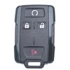 Key Fob Shell Case Replacement for Chevy Colorado Silverado GMC Canyon Sierra 2014 2015 2016 2017 2018 2019 2020 2021 Keyless Entry Remote Control 4 Buttons Pad Cover M3N-32337100 M3N-32337200 Black