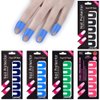 WEILUSI Nail Protector Nail Art Plastic Peel Off Sticker U-Shape Tape Polish Guards Cuticle Protectors Disposable 10 Sheets 100pcs