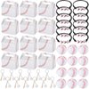 Teling 48 Pcs Baseball Party Favors Include 12 Baseball Treat Boxes 12 Mini Baseball Stress Ball 12 Mini Baseball Keychain with Wooden Bat 12 Baseball Charm Bracelets for School Team Sports Birthday