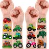 8 Sheets (97 PCS) Tractor Themed Birthday Party Supplies Favors Decorations Decor Temporary Tattoos Stickers For Kids Gifts Classroom School Prizes Rewards