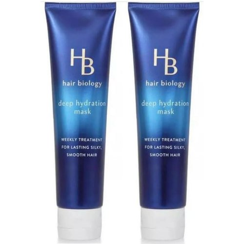 Hair Biology Deep Hydration Mask with Biotin, Paraben and Dye Free, 5.0 FL Oz - Pack of 2