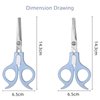 Ergonomic Safety-Lock Hair Scissor Set – Professional Precision Cutting & Thinning Shears with Secure Slide Lock for Children and Adult - Blue