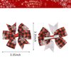 Christmas Bow Clip Girls Bow Set -4pcs Snowflake Hair Bows Hair Accessories Alligator Clip Non-slip Perfect Holiday Accessory for Festive Hairstyles Christmas Gift