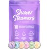 Cleverfy Shower Steamers Aromatherapy - 18 Pack of Shower Bombs with Essential Oils. Personal Care and Relaxation Birthday Gifts for Women and Men. Purple Set