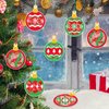 Epakh 24 Sets Christmas Ball Tissue Sign Christmas Craft Kit Christmas Ball Craft Bulk Winter Christmas Tree Hanging Ornament DIY Craft Kit Winter Holiday Xmas Classroom Activities Party Decorations