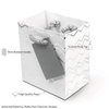 OccasionALL 4x2.75x4.5 12 Piece Mini Gift Bags with Handles, Assorted Print Metallic Silver & White Mini Gift Card Bags for Birthday, Wedding, Favors