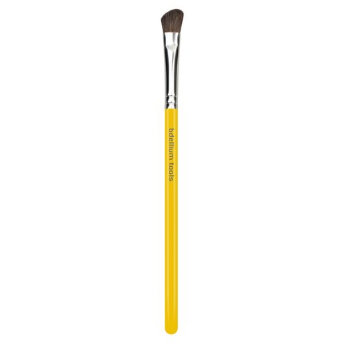 Bdellium Tools Professional Makeup Brush - Studio Series 766 Angled Shadow - With Soft Natural Fibers, For Applying Eyeshadow (Yellow, 1pc)