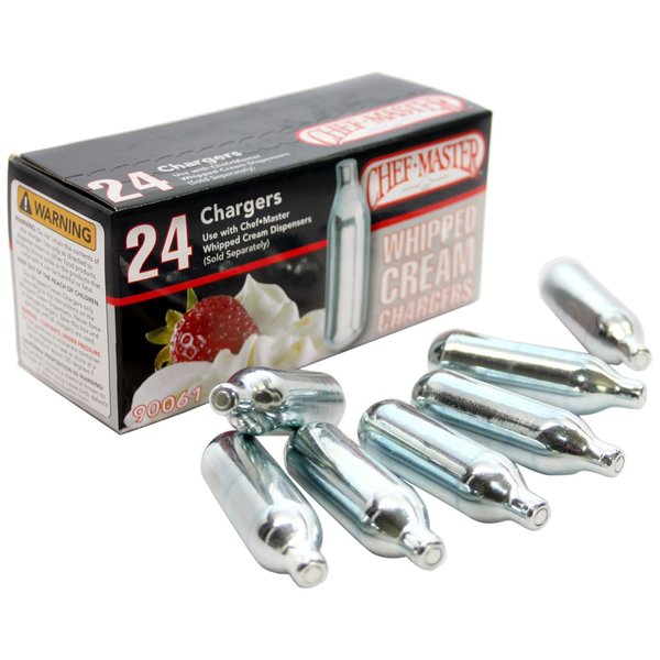Chef Master Whipped Cream Chargers, 24-Pack