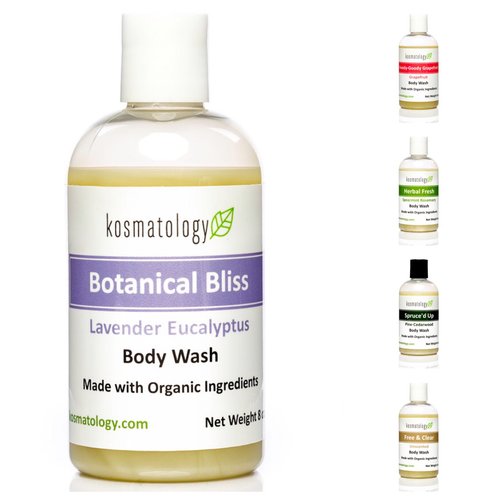kosmatology Botanical Bliss (Lavender-Eucalyptus) Organic Body Wash, 8 fl oz