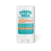 Habana Brisa Reef-Friendly Sport SPF 60 Mineral Sunscreen Stick, Broad Spectrum UVA/UVB Protection, Unscented, Water Resistant (80 Minutes), Face & Body, Made in USA - 0.5 oz