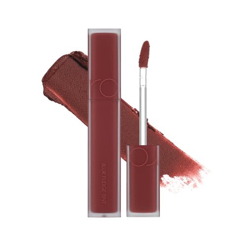rom&nd BLUR FUDGE TINT | matte lipstick| light weight| cream type| super stay| k-beauty| highly pigment|moisturizing,0.17oz (04 RADWOOD)