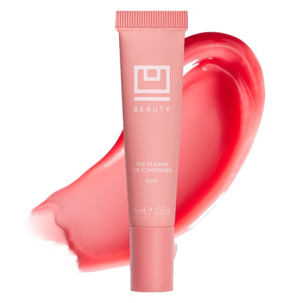 U Beauty The Plasma Tinted Lip Compound - Anti-Wrinkle Treatment - Shimmery Plumping Lip Gloss, Hyaluronic Acid, Deeply Hydrate, Rose - 15 mL