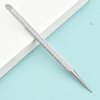 4Pcs Stainless Steel Cuticle Remover Professional Double Head Nail Art Cuticle Pusher Nail Stick Needle Manicure Pedicure Nail Care Tool for Fingernail and Toenail, Silver