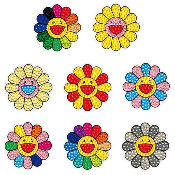 5D DIY Diamond Painting Stickers Kits, 8 Pcs Anime Theme Theme Diamond Art Sticker, Kits for Adult Beginners.