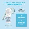No7 HydraLuminous+ Hydrating Dual Phase Face Mask - Hyaluronic Acid Overnight Face Mask with Vitamin B3 Niacinamide for Skin Barrier Repair & Radiant-Looking Skin (3.5 Fl Oz)