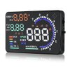 Arestech 5.5 inches A8 OBD2 Windshield HUD Head Up Display with Display RPM MPH Speeding Warning Fuel Consumption Temperature