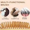Natural Bamboo Hair Brush(No handle) Combetter, Massaging Scalp, Detangling brush for Women, Men &Kids, Eco-friendly Natural Wooden for All Hair Types