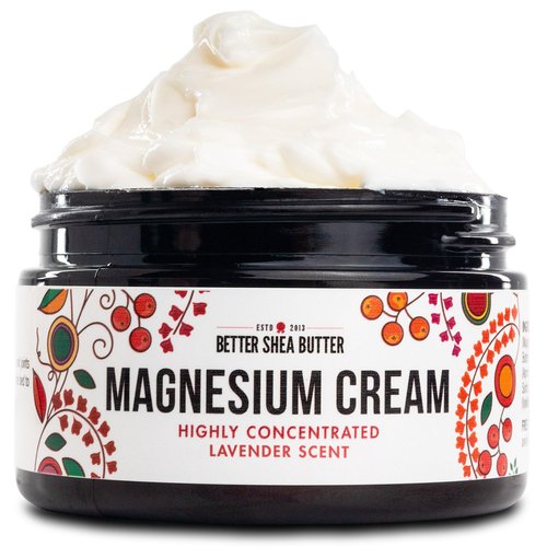 Magnesium Good Night Cream | Relieves Muscle Tension and Leg Cramps | Night Lotion Safe for Pregnancy, Kids and Babies | Organic and Natural Ingredients| Vegan, US made | (Lavender)