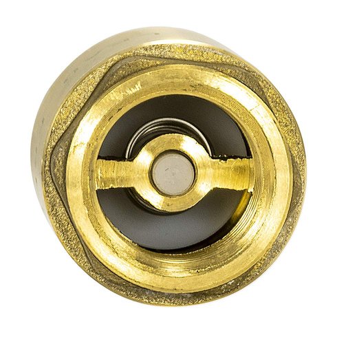 EZ-FLO Brass In-Line Check Valve, 1/2 Inch IPS, Stainless Steel Spring, 20401LF