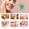 Jovivi 2pcs Natural Rose Quartz/Green Aventurine Mushroom-Shape Gua Sha Guasha Scraping Massage Tool Sets Board for Spa Relaxing Meditation