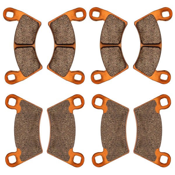 Zinger Brake Pads for 2012-2018 Polaris Ranger XP 900,2008-2013 Polaris Ranger 500 700 800, 2014-2017 Ranger Diesel,2010-2015 Ranger EV,4 Sets Front & Rear Replacement Brake Pads