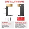 Wall Mount Holder for Dyson Airwrap Styler Hair Curling Iron Barrels, Metal Organizor Storage Rack Suitable for Various Curly Hair Sticks,Aluminum (Black&Golden)