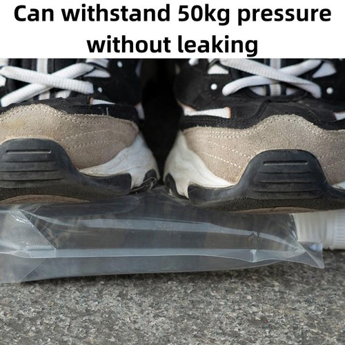 Alltoyable Portable drink bag, translucent frosted design, reusable, leak-proof, food-grade material does not contain BPA, suitable for outdoor,concerts, cruises (8OZ*15Pcs+16OZ*15Pcs+3 funnels)