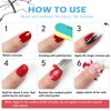Gel Remover for Nails, 2 Pack Nail Polish Remover with Cuticle Oil Pen And Nail Buffer & Cuticle Pusher Manicure Tools, 3-5 Minutes Professional Quick Remove Polish, No Soaking or Wrapping