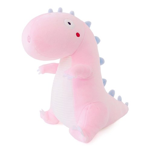 Furvana Cute Dinosaur Stuffed Animal Plush Toy, Adorable Soft Dino Plush Toys, Dinosaur Toy Plushies and Birthday Gifts for Kids Girls Boys (Pink, 10 Inch)