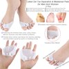 Bunion Corrector For Women Men, Bunion Pads Kit 15Pcs, Hallux Valgus Relief, Toe Spacer Straightener, Big Toe Separator Correction Splint Hammer Gel Metatarsal Sleeve Protector Brace Exercise Strap