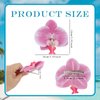 AMCAMI 8 PCS Orchid Flower Hair Clips for Hair Orchid Hair Clips Hawaiian Flower Hair Clips Flower Hair Clips for Women Flower Clips for Hair Flower Hair Accessories Orchids Artificial Flowers