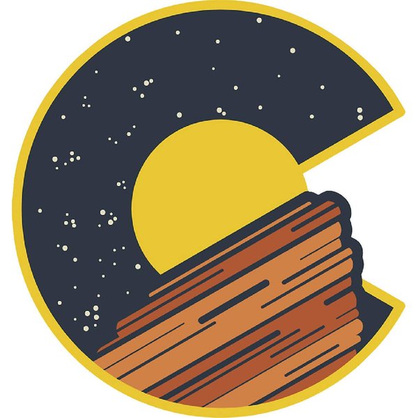 UNAMEIT Colorado C Red Rocks Sticker. Colorado Themed Sticker (3")