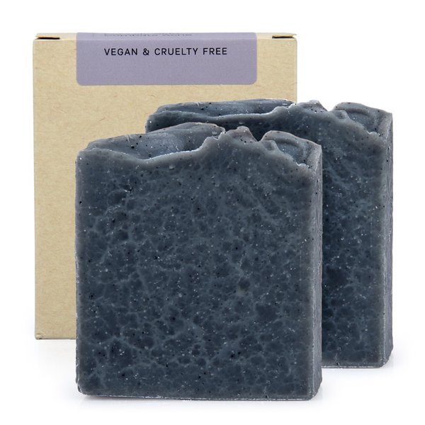 AUTHENTIC BATH & SOAP Cold Processed Handmade Bar Soap for Men, Women. Gentle, Moisturizing, Nourishing, Sulfate Free, Body and Face (4.2 Ounce (Pack of 2), Activated Charcoal)