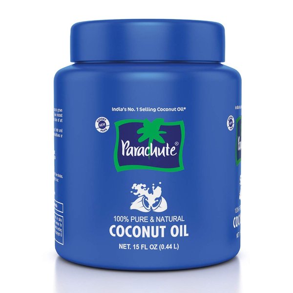 Parachute 100% Pure and Natural Unrefined Coconut Oil | No Chemicals & Added Preservatives | 15 Fl Oz Jar