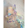 CHRORINE 2pcs 1m x 2.5m Rainbow Curtains Tinsel Foil Fringe Curtain Streamers Backdrop for Princess Unicorn Mermaid Pastel Rainbow Birthday Party Decorations Christmas Door Curtains Decorations