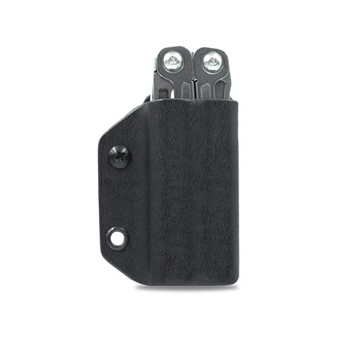 Clip & Carry Kydex Multitool Sheath for Leatherman WINGMAN/SIDEKICK/REBAR/REV - Made in USA (Multi-tool not included) EDC Multi Tool Sheath Holder Holster Cover (Black)