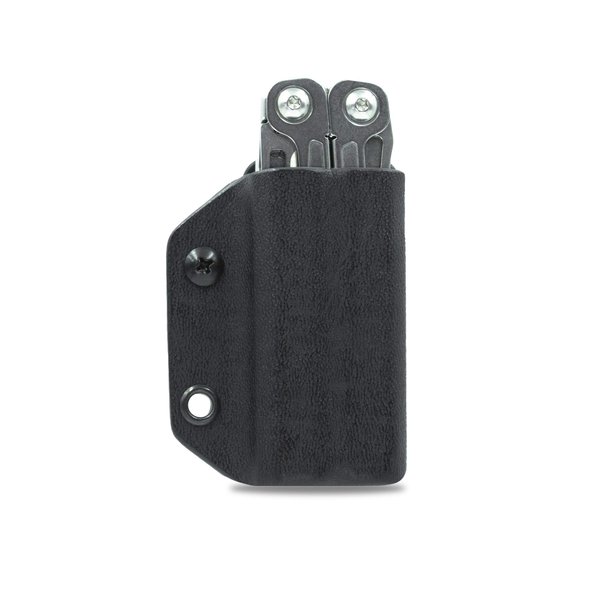 Clip & Carry Kydex Multitool Sheath for Leatherman WINGMAN/SIDEKICK/REBAR/REV - Made in USA (Multi-tool not included) EDC Multi Tool Sheath Holder Holster Cover (Black)
