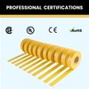Lichamp 10-Pack Yellow Electrical Tape Waterproof, 3/4 in x 66ft, Industrial Grade UL/CSA Listed High Temp Electrical Tape Yellow Electric Super Vinyl