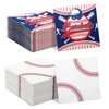 Teenyyou 200 Pcs Baseball Napkins, Baseball Themed Sports Party Supplies, 10" Disposable Paper Baseball Dinner Napkins, Baseball Print Guest Hand Napkins for Baseball Theme Birthday Party Favors