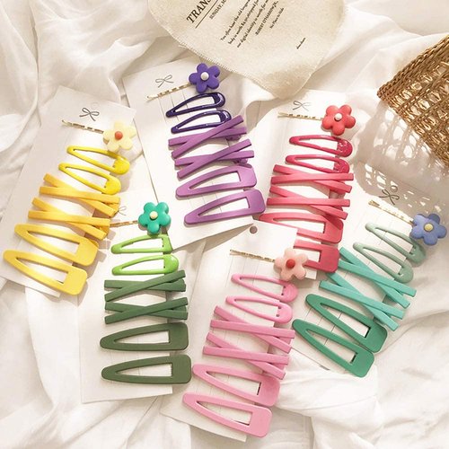 7 Pcs Yellow Sweet Flower Women Girl Barrette Bobby Pin Hairpin Hair Clips Decoration Elegant Gold Gifts Hair Clips Clips and Barrettes